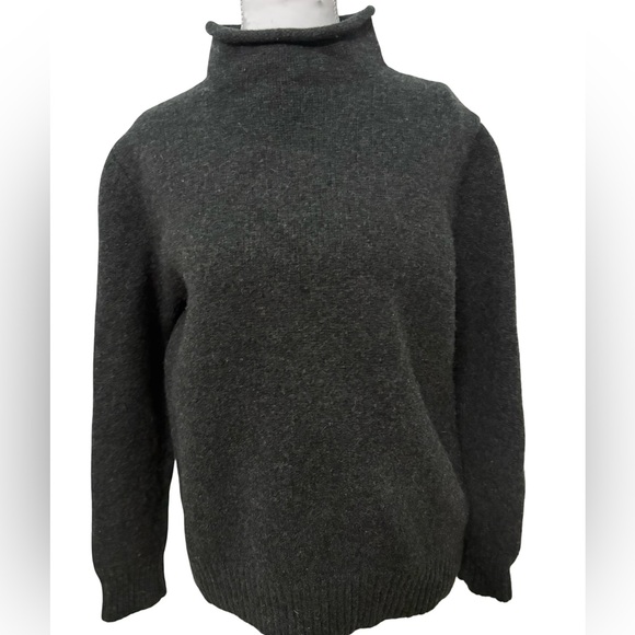 J. Crew Dark Gray Rollneck Sweater - Picture 2 of 8